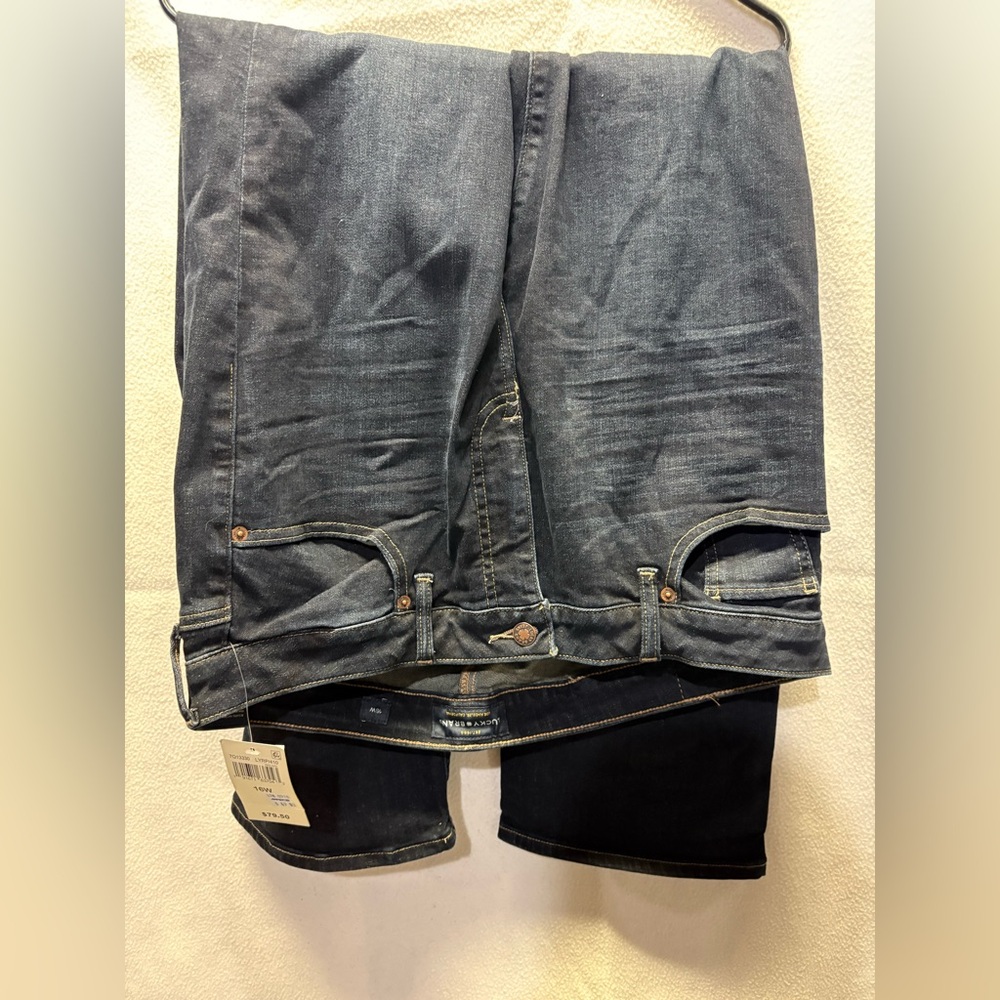 Lucky Brand Women's Dark Blue Straight Jeans
